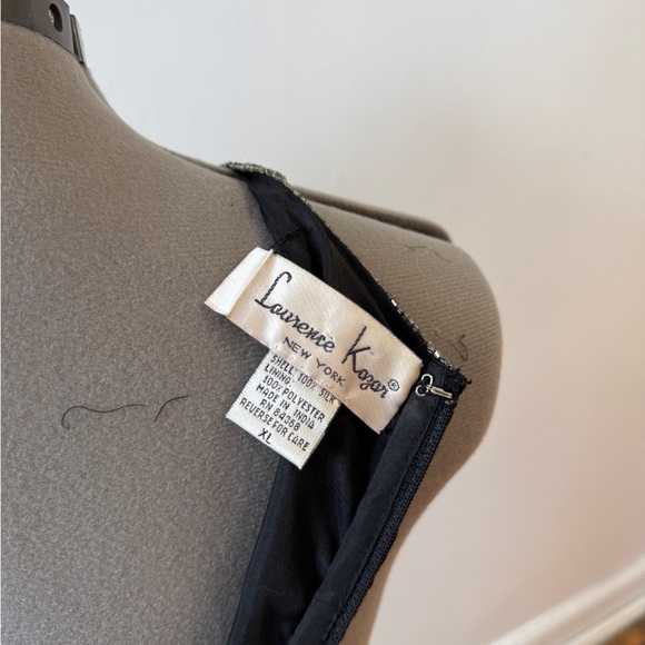 Laurence Kazar Black and Silver Sequin Dress - Picture 6 of 9